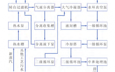 　某公司過濾工藝真空系統(tǒng)所產(chǎn)生的廢氣、污水及能量消耗分析